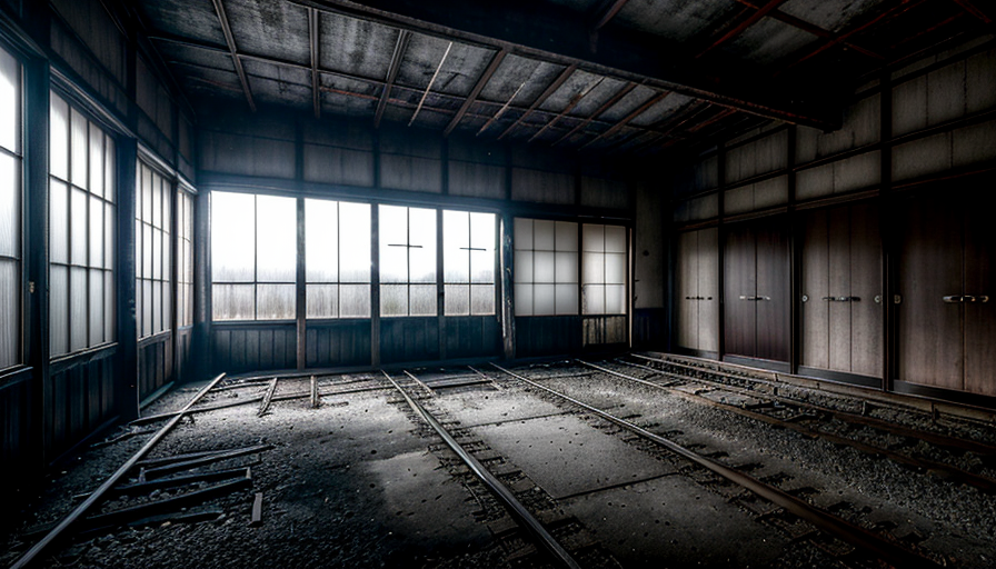 深夜の車庫、軋みは私か
