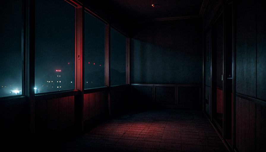 ベランダの夜、恐怖は私を離さない